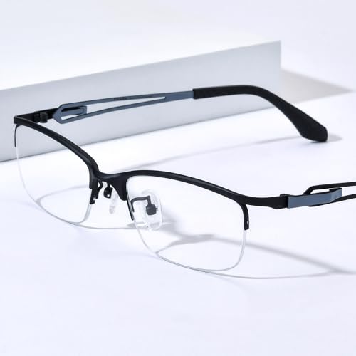 Image of FONEX Pure Titanium Glasses Frame Men Square Eyeglasses Optical Eyewear F85775