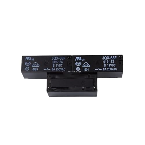 Relais 5 broches HF68F JQX-68F 5V 12V 24V à usage général pour commutation DC 8A