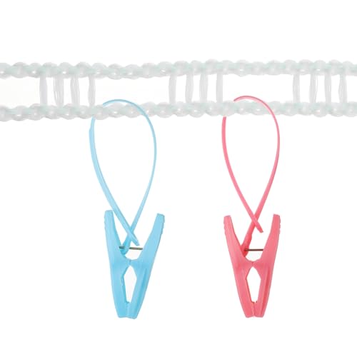 Corde à linge en plastique de 10 mètres portable blanche pour linge - 6