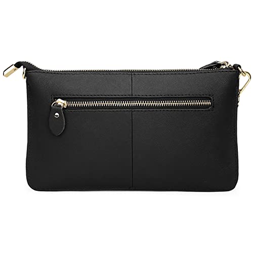 Image of Uromee Wristlet Wallet Clutch Purses for Women Genuine Leather Crossbody Bag Handbag with Detachable Shoulder Chain