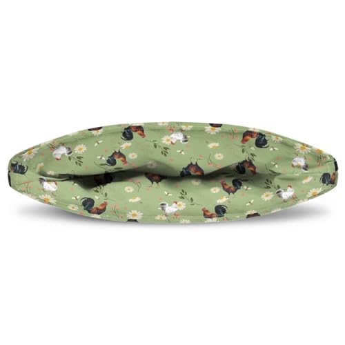 Image of Teapot Cozy Tea Pot Cover Keep Tea Warm Insulating Teapot Cozies Washable Kettle Quilt Teapot Warmer Home Kitchen Decoration, 12.9 X 10.4 Inches, Rooster Daisy Floral Green