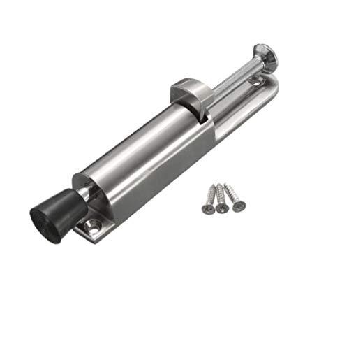 Dtacke Zinc Alloy Door Stops Adjustable Foot Operated Spring Stay Door Holder Step Door Stopper Door Locks Holder Door Stop Wedge Holder Hardware Door Buffer Fittings