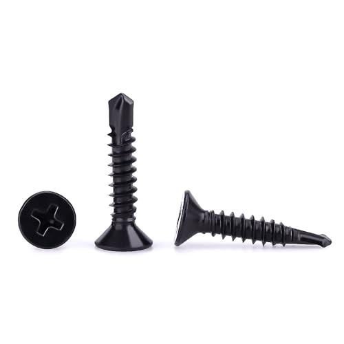 #8 x 1/2" Tornillos autorroscantes cabeza plana 100 pcs miniatura 5