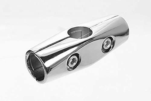 25mm Chrome Tube|Pipe Clothes Garment Dress Hanging Rail Dry Cleaners Wardrobe (4 Way Straight Clamp)