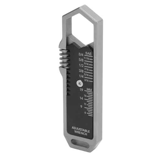Mini Chave, Chave Ajustável de Aço Inoxidável Edc Portátil Resistente para Reparo Ao Ar Livre
