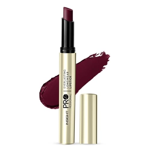 Image of INSIGHT Professional Everlasting Longwear Lipstick | Velvety Smooth Finish | Highly Pigmented | Transferproof,Waterproof,Smudgeproof | Infused with Vit E & Marula Oil - (Hacker) 2.5gm