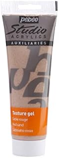 PEBEO 525032 250 ml Studio Acrylics Auxiliaries Sand Texture Gel Tube, White