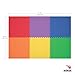 Norsk Kids Puzzle Play Mats Interlocking EVA Foam Floor Tiles Solid Color, 24 Tiles - 96 Sq. Ft., 1/2