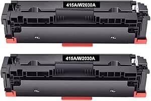 415A / W2030A Black Toner Cartridge x 2 - Compatible