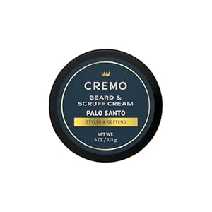 Cremo Beard & Scruff Cream, Palo Santo (Reserve Collection), 4 oz – Soothe Beard Itch, Condition and Offer Light-Hold Styling for Stubble and Scruff