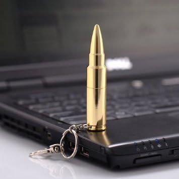 D-CLICK TM 4GB/8GB/16GB/32GB/64GB/Cool USB High Speed Flash Memory Stick Pen Drive Disk (16GB, Golden Bullet)