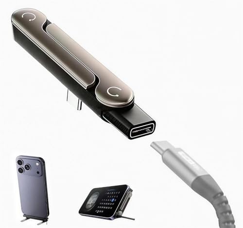 AltaMoment Detachable 2 in 1 USB C to USB C Cable 240w Stand Data Cable for Desk Invisible Foldable Holder Charger Cable with 360 Invisible Stand for Gaming Office Car Travel (1)