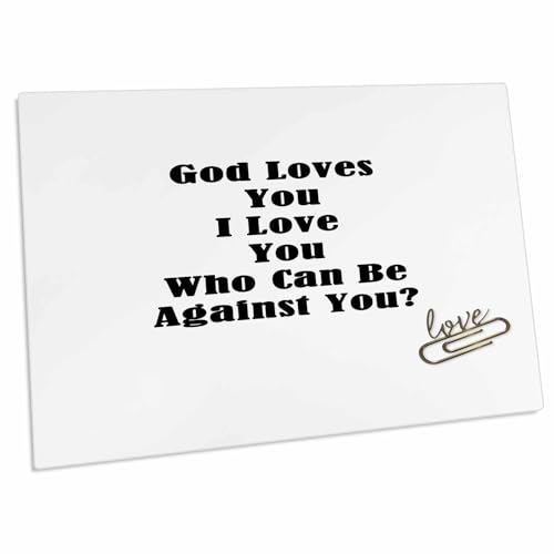 3dRose God Loves Us All Gran Alfombrilla de Escritorio miniatura 1