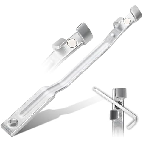 15 Inch Wrench Extender Wrench Extender Tool Bar with Magnet - Wrench Extension with 1/2 Inch Hole, for Mechanics, Garage Tradesman, Handyman to amplify torque Cover
