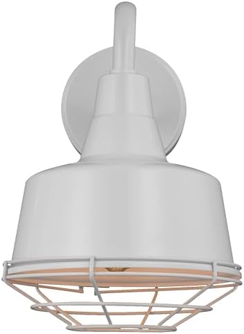 Generation Lighting Barn Light Cage for Outdoor Light Fixture White 95374-15, Stainless Steel Hanging Light Cage for Rustic Home Decor, Metal Lamp Guard for Outdoor Wall Light Fixture