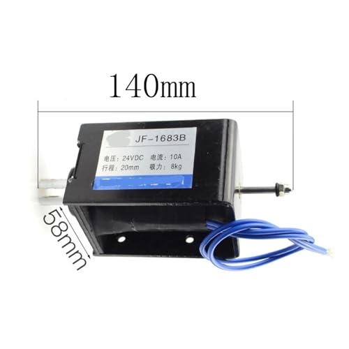 Solénoïde DC 24V JF-1683B électroaimant push pull 10A cadre ouvert