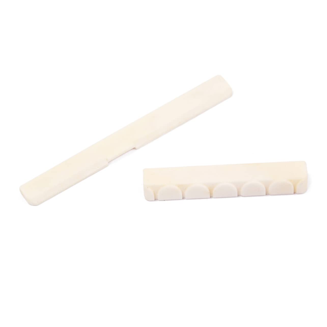 GOOHOCHY Guitar Oxen Bone Bridge Saddle Classical Guitar Bone Nut Arch-shape Pillow Dj05/06