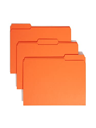 Dossier plastique orange Smead pour organiser les papiers de bureau Letter