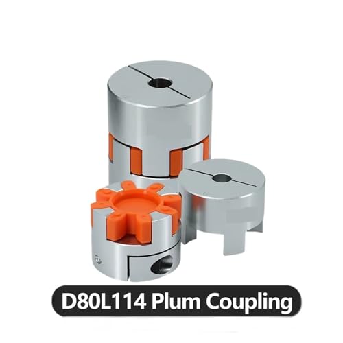 Acoplamiento flexible de aluminio D80L115 para eliminar vibraciones en ejes de motor de 20-45mm 2