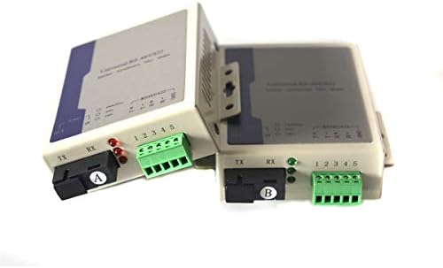 Primeda RS485 Data Extenders -1 Bidirectional RS485 to Fiber Optic up to 20Km(12.4mi) | Transmitter and Receiver | for Access Control System