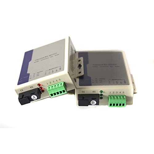 Primeda Rs485 Data Extenders -1 Bidirectional Rs485 To Fiber Optic Up To 20Km(12.4Mi) | Transmitter And Receiver | For Access Control System #TOP1