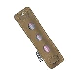 TOPTACPRO Tactical Glow Stick Pouch Chemlight Pen Holder Flashlight Battery Organizer Hook Glow Sticks Panel V2 500D Cordura Nylon (Coyote Brown)