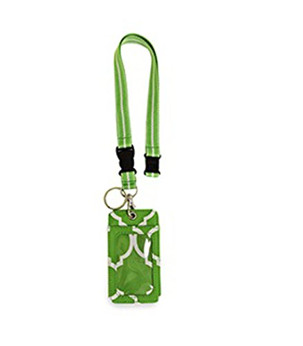 All For Color Lanyard (Lime Quatrefoil)