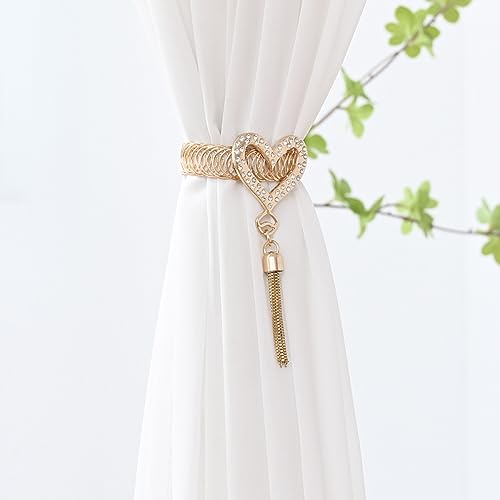 Alzapaños para cortinas en pack de 3 ganchos metálicos OUdini para un salón luminoso y ordenado 7