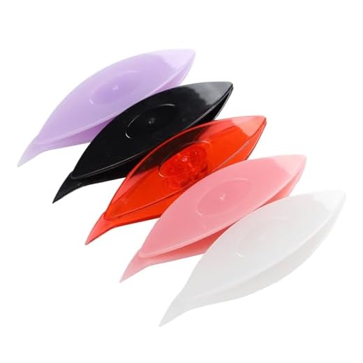 5 Stück Occhi Schiffchen Set, Bunte Kunststoff Tatting Shuttle Wellenschiffchen Occhi Schiffchen Spitzenherstellung Bastelwerkzeug Nähzubehör (Typ 1)