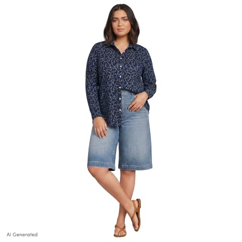 Image of Lands' End Women's Pinwale Cord Long Sleeve Shirt