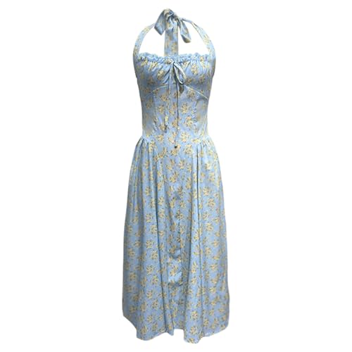 Robe dentelle volantée fluide midi style bohème et dos nu - 7