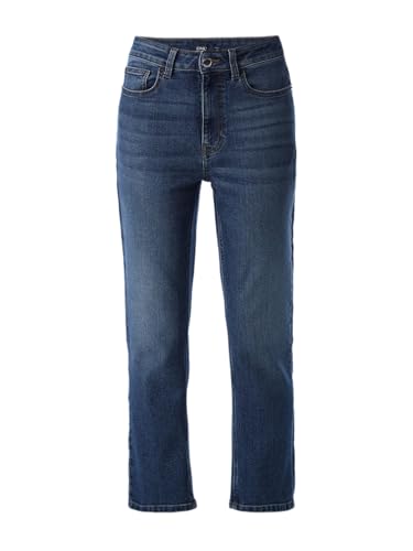 Image of ONLY Women's Solid Slim Fit High Rise Blue Jeans