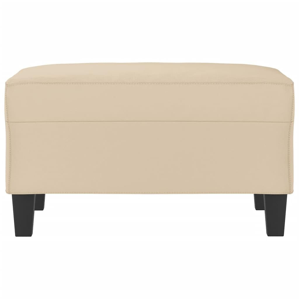 Poggiapiedi in tessuto in microfibra, 70 x 55 x 41 cm, robusto sgabello imbottito per soggiorno e spogliatoio, moderno, semplice, multifunzionale, facile da pulire