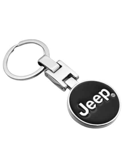 Service ZoneZinc Alloy Metal Keychain For Jeep, Jeep Keyring, Keyring for car, Black