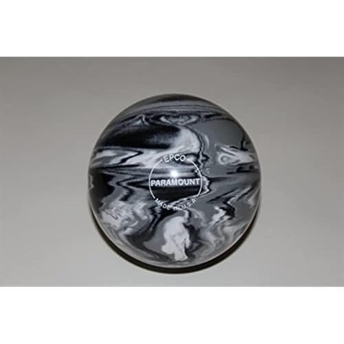 Bowlerstore Products EPCO Candlepin Bowling Ball- Marbleized - Black, White & Grey (4 1/2 inch- 2lbs. 6oz.) 1 Ball