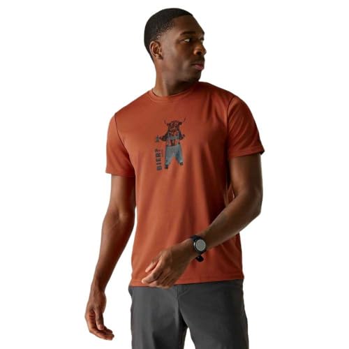 Regatta Fingal Slogan Short Sleeve T-Shirt 2XL Orange