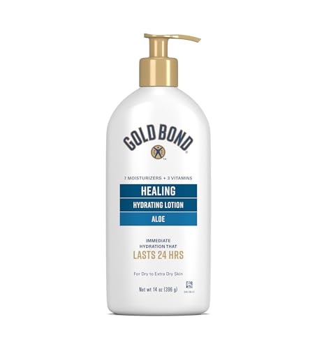 Gold Bond Ultimate Healing Skin Therapy Lotion with Aloe, 14 oz., Non-Greasy & Hypoallergenic