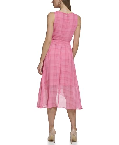Image of Tommy Hilfiger Women's V-Neck Self Tie Midi Dress
