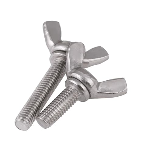 Wing Bolt Wing Screw Stainless Steel Butterfly Bolt Screw Thumb Hand Screws,UNC,Thumb Hand Screws for Electronic Equipment,Wing Bolt Thumb Hand Screws,5/16-18x1(2pcs)