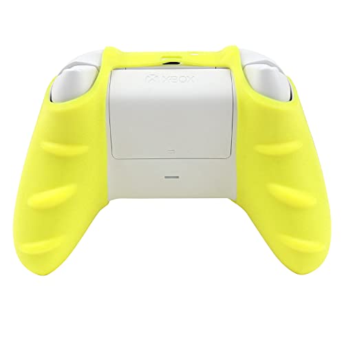 Image of Xbox Series PureYellow Silicone Controller Skins with 12 Thumb Grips, Sweat-Proof Anti-Slip Controller Cover Skin Protector Compatible with Xbox Series S /X Controller
