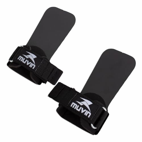 Luva Hand Grip Basic Muvin – Luva Para Crosstraining – Treino – Punho em EVA Dublado – Mais Resistente – Palma em PVC Para Alta Performance – Fechamento em Fecho de Contato – Costura Aberta Dupla (M, Preto)