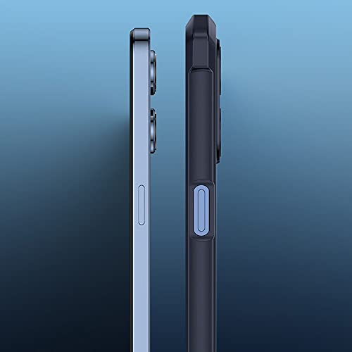 Image of WOW IMAGINE Shockproof Crystal Clear Oppo F21 Pro 5G Back Cover Case | 360 Degree Protection | Protective Design | Transparent Back Cover Case for Oppo F21 Pro 5G (Black Bumper)