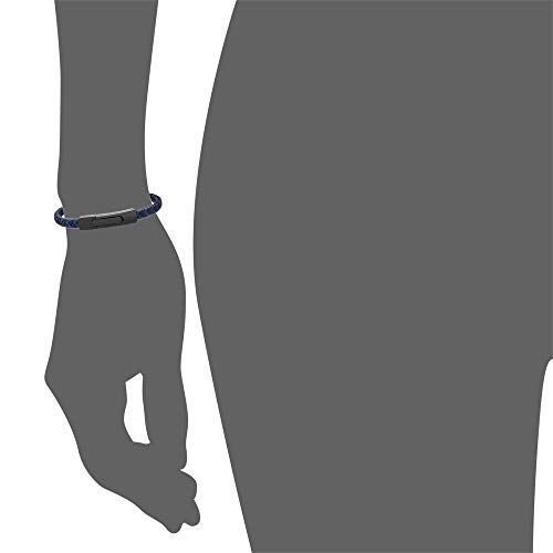 Pulsera trenzada de piel genuina para hombre Geoffrey Beene miniatura 5