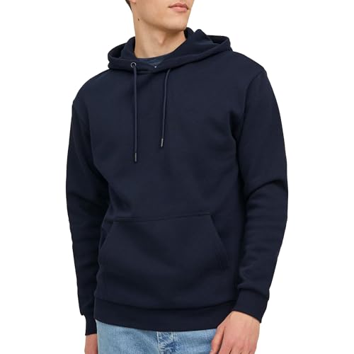 Jack & Jones Jjebradley Sudadera Con Capucha Noos Sudadera con capucha, Hombre, Marino, M