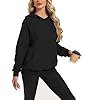Oyamiki Womens Black Hoodie Oversized Sweatshirt Long Sleeve Plus Size Hoodies Comfy Fleece Hooded Basic Fashion Sweaters XL #3
