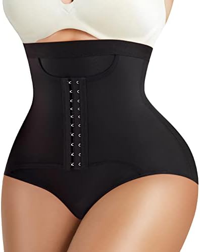 HAENPISY Butt Lifter Panties Womens High Waist Tummy Control Body Shaper Waist Cincher Panty Girdle Shapewear Underwear