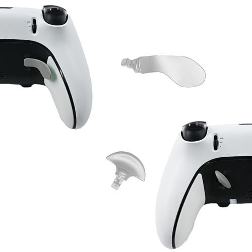Image of 4 Pcs Edge Controller Back Paddles for PS5 DualSense Edge Controller, Paddles Replacement Compatible with PS5 Edge Controller, Metal Paddles for PS5 DualSense Controller (Silver)