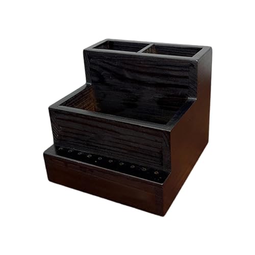 Caja organizadora para herramientas de manicura de madera miniatura 7