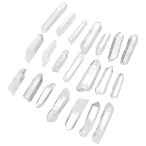 VINTORKY Piedras de Cuarzo en Bruto 200g Cristales Transparentes para Decoración y Manualidades en Familia