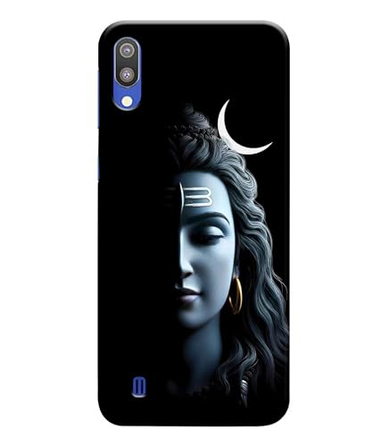 Image of Lord Shiva Half Face Printed Hard Back Case Cover Compatible for Samsung Galaxy M10 (Multicolor) - D1668